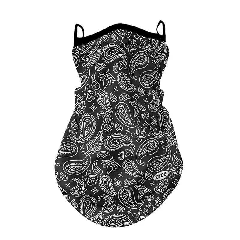 Maschera da motociclista per protezione solare traspirante all'aperto estiva per uomo e donna Paisley Earloops Bandana Sports Neck Face Cover