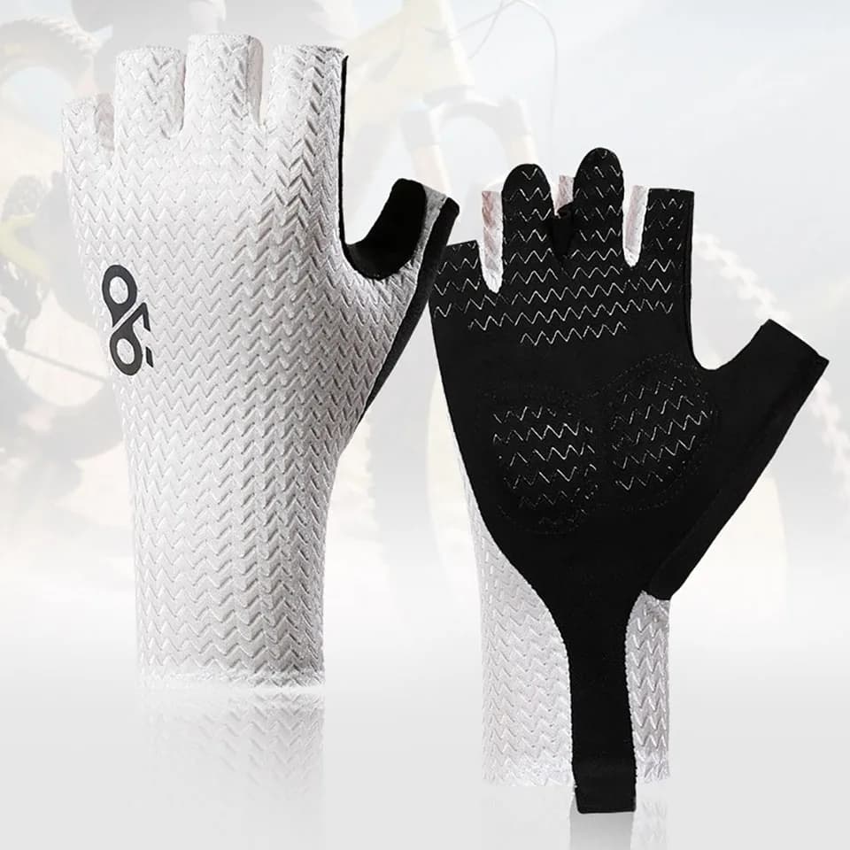 Cycling Gloves Mezze Dita GTUBIKE New, Anti-slip, with Amortization in Gel SBR on the Palm, Lightweight in Mesh for Road Bike and MTB Active
