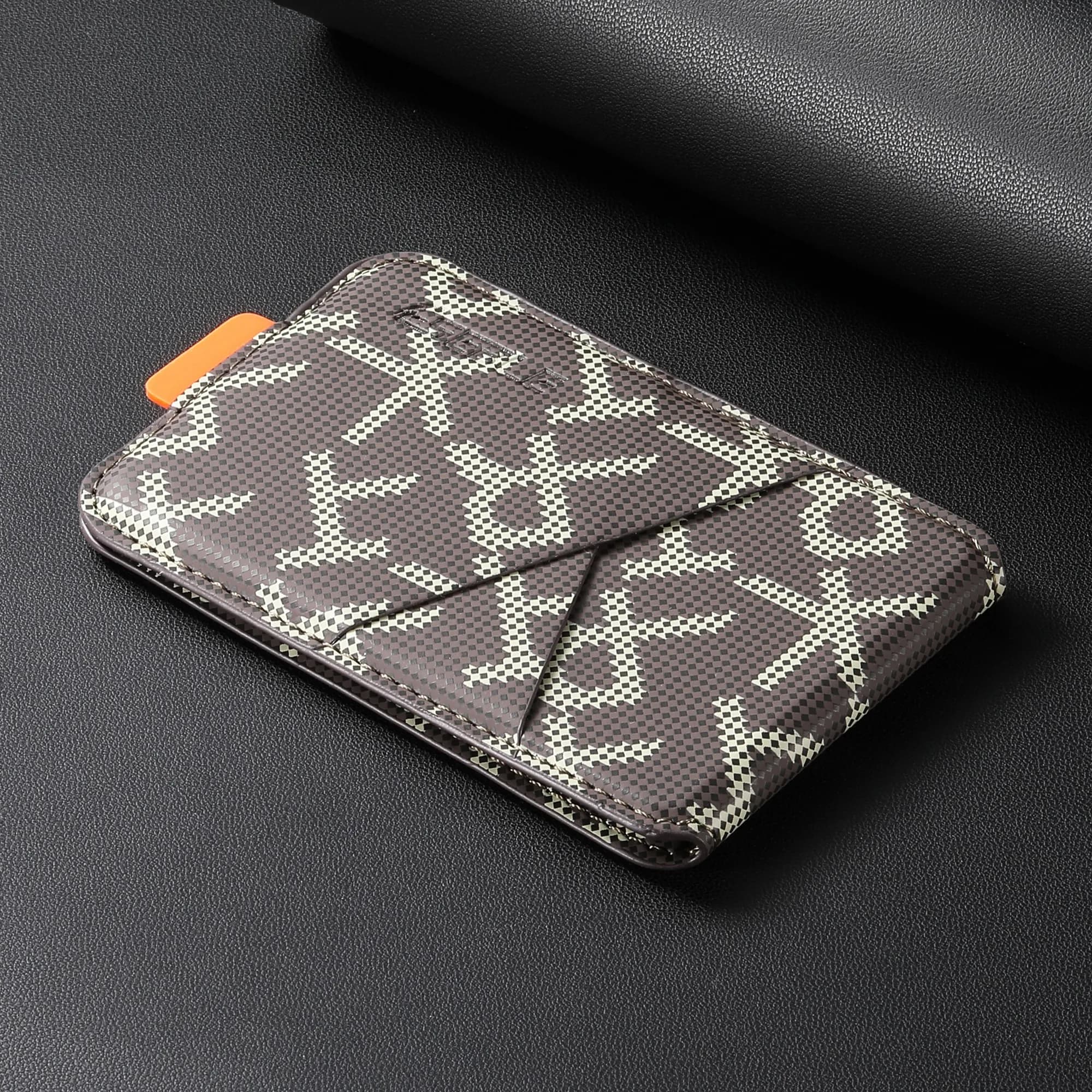 Card Storage Luxury Card Slot Faux Leather Magnet Stand RFID Mobile Phone Wallet For iPhone 17 16 15 14 13 12 Pro Max Plus Air
