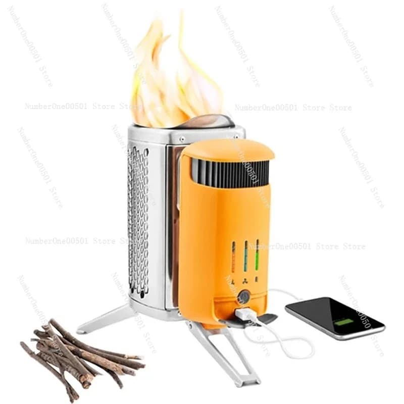 Fornello da Campeggio CampStove 2 Senza Fumo, Generatore di Energia, Ricaricabile, Leggero, a Legna