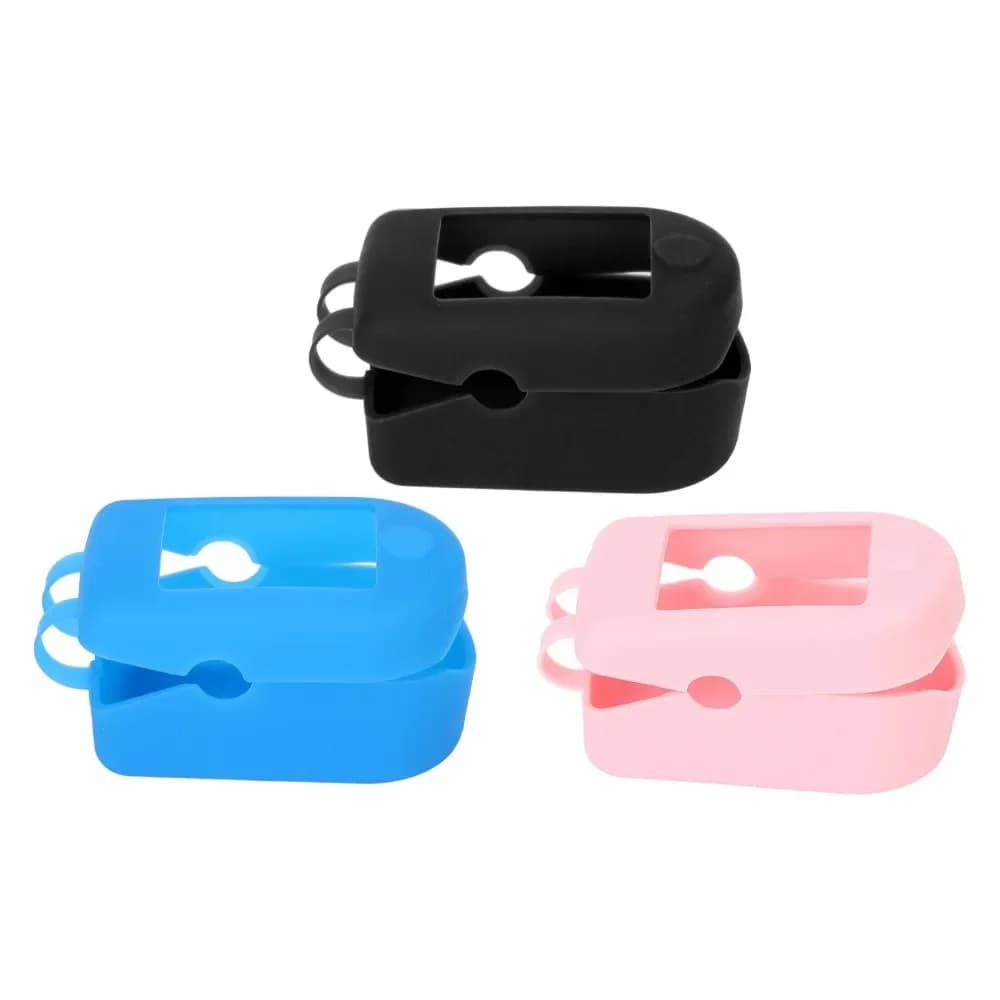 Silicone Medical Pulse Pulse Oximeter Protective Case for Home Use Colorful Monitor Protective Pulse Measurement Device with Toe Clip