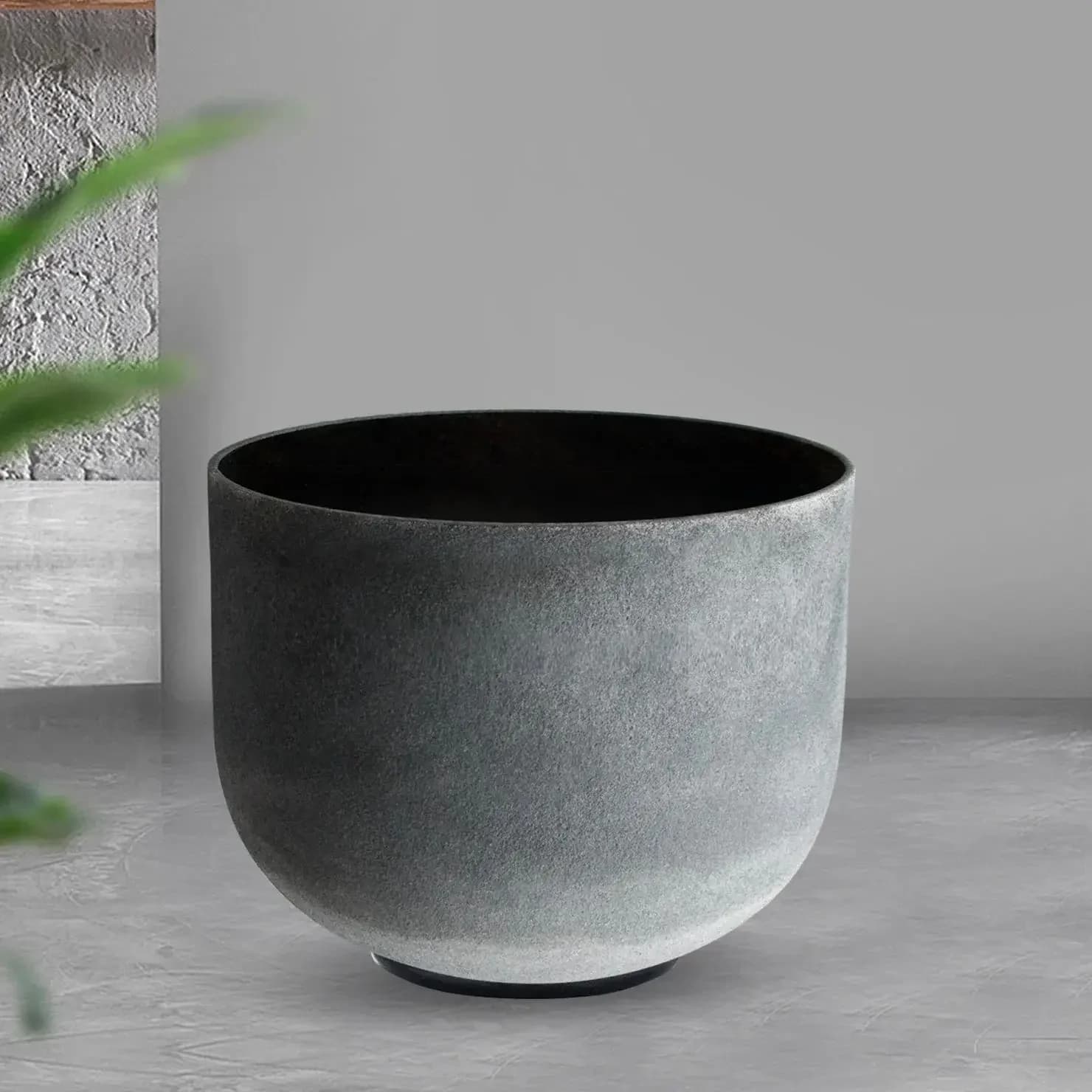 8" Obsidian Gemstone Fusion Crystal Singing Bowl STAR LINKUP 432/440Hz Chakra Yoga Meditation Sound Healing Instrument