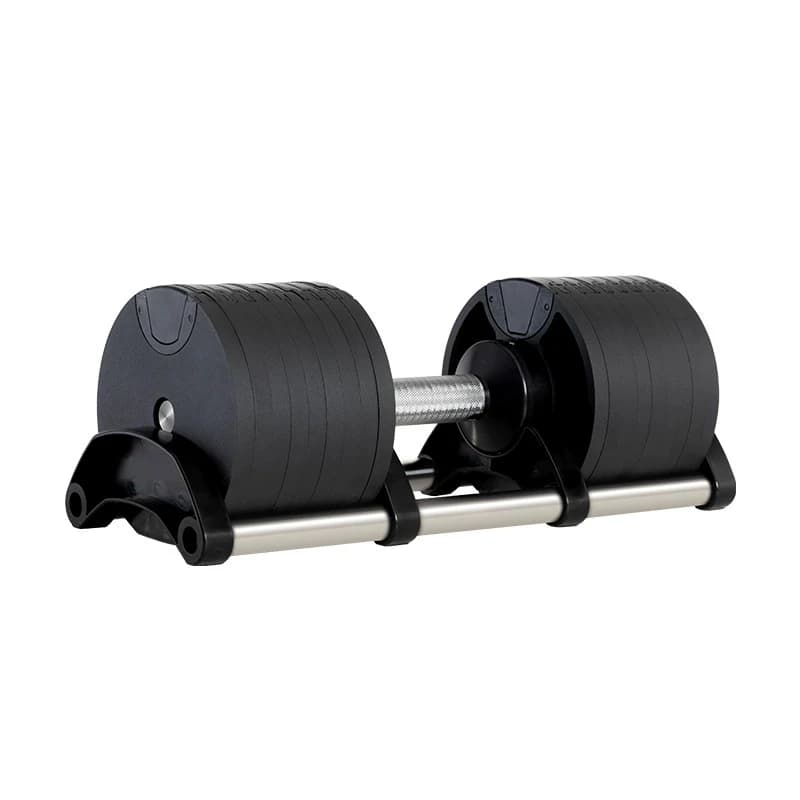 for handlebars plated in cast iron for home fitness A pair of handlebars adjustable by 40 kg with automatic replacement