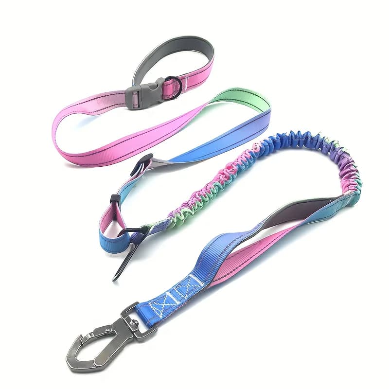 Guinzaglio per cani versatile a mani libere: corda di trazione a tracolla regolabile, ideale per correre e camminare, guinzaglio per animali alla moda