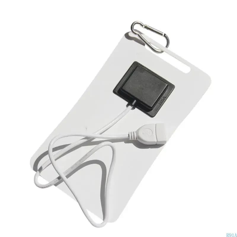 R91A efficienza efficienza 5V 2W Surveillances Pannello solare USB Caricatore per escursioni viaggio