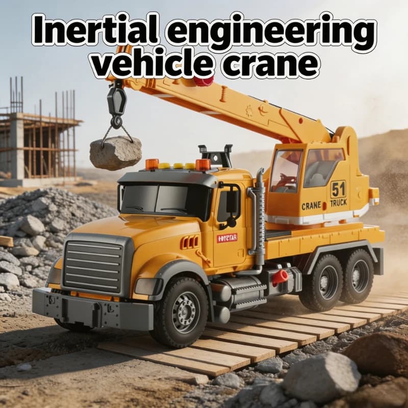 Large Size Inertia Flatbed Trailer Toy Rescue Engineering Transport Truck Road Hauling Construction Vehicle Educational Toy