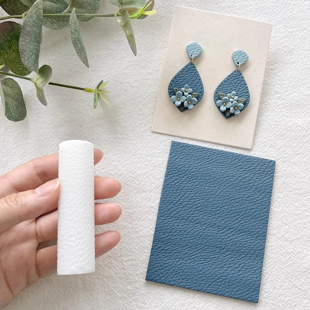 Embossing Soft Pottery Earring Polymer Clay Texture Roller DIY Earrings Pendant Jewelry Clay Tools Polymers Clay Texture Sheets