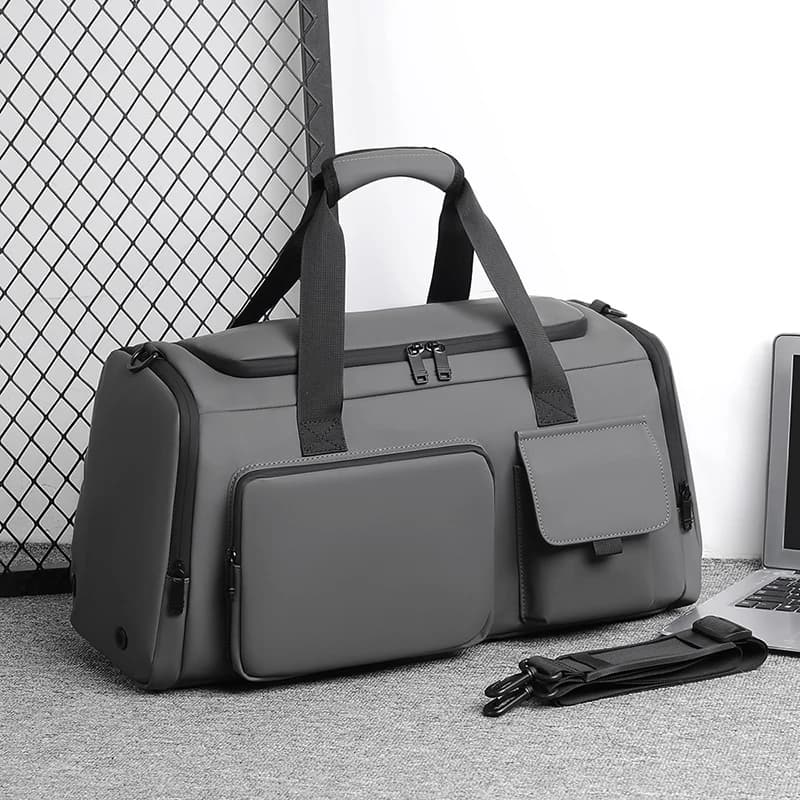 Borsa a tracolla sportiva per palestra yoga Borsa a tracolla per separazione asciutta e bagnata Borsa da viaggio per breve viaggio Borsa per fitness con scomparto per scarpe indipendente
