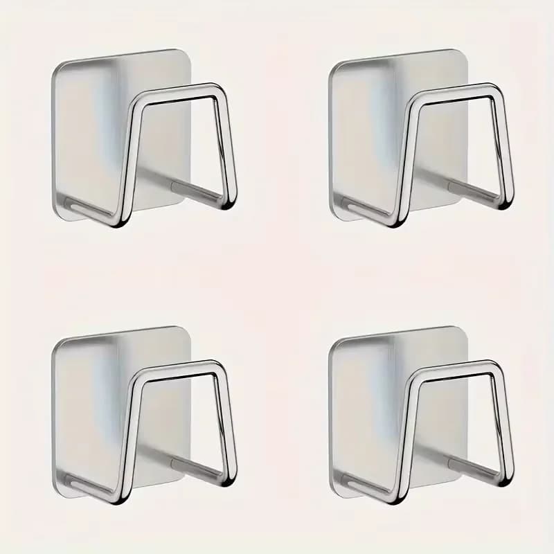 Kitchen shelf for 4 pieces, wall cutter under the closet without punching, multifunctional, accessories