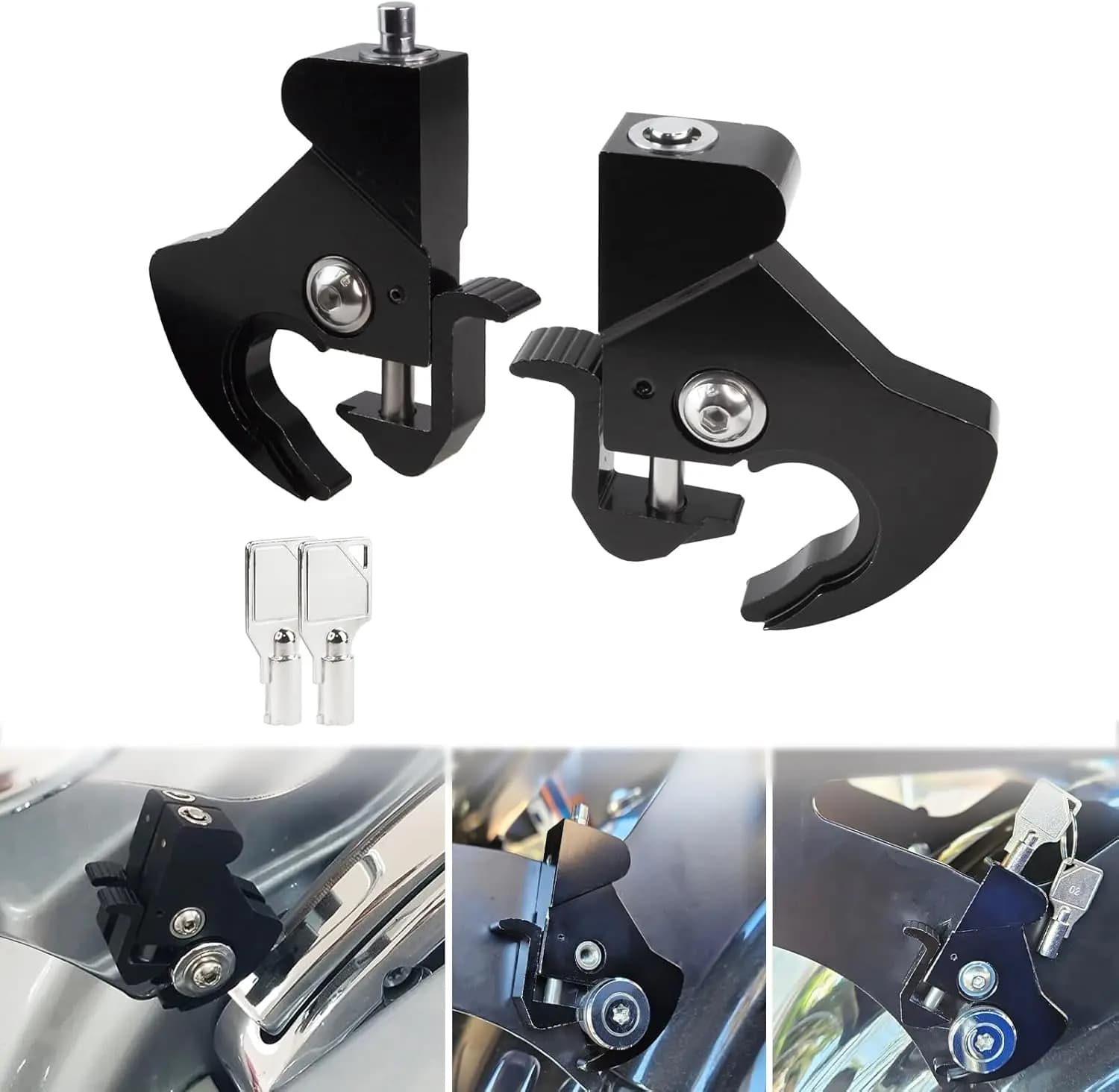 Per Harley Touring Softail parti del motore accessori moto schienale posteriore Sissy Bar portapacchi kit serratura rotante staccabile