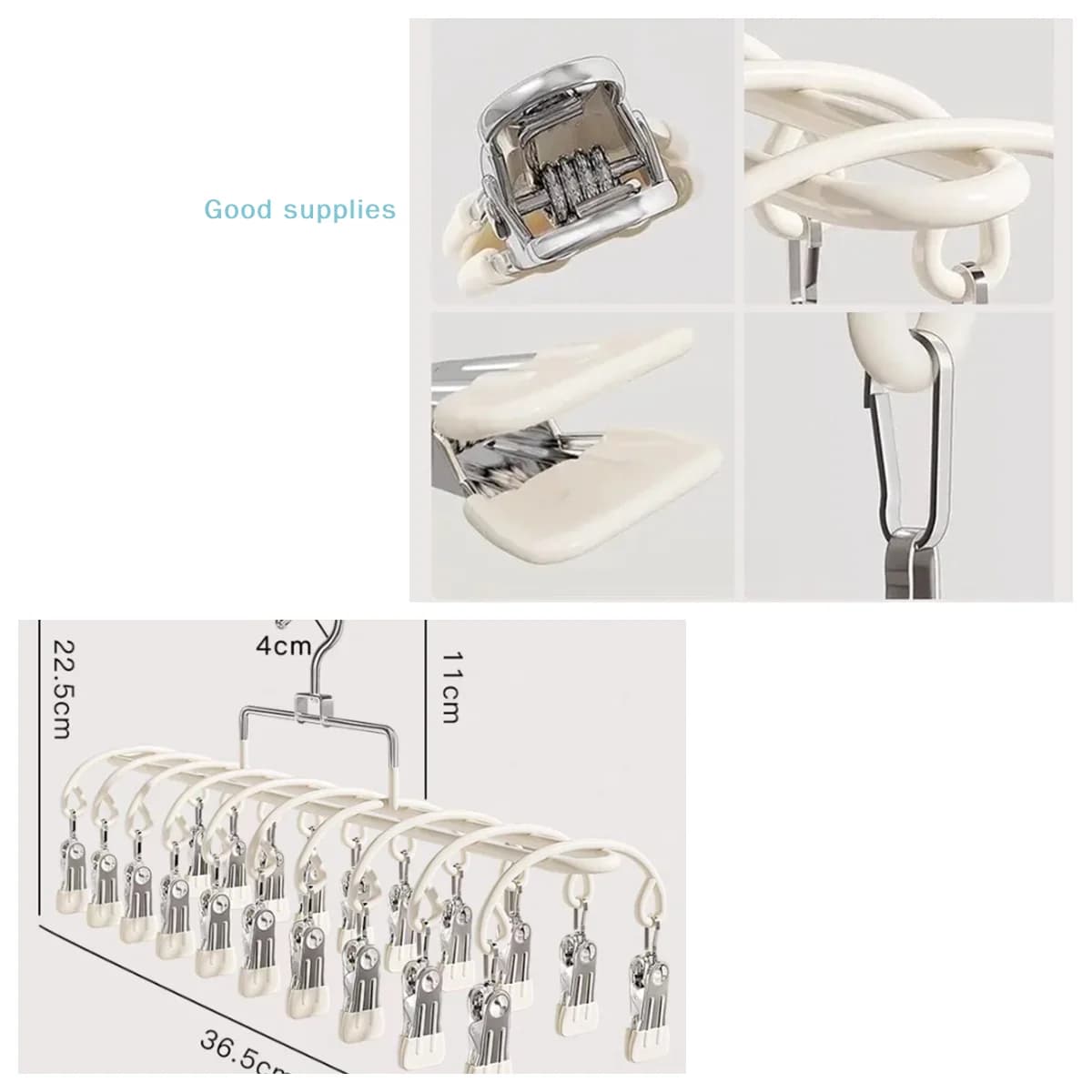 20 Clip Stainless Steel Socks Socket Multifunctional Home Tool to Dry Socks And Underwear