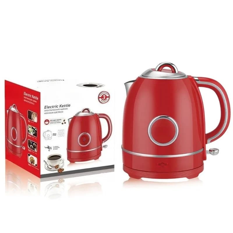 Bollitore Elettrico a Doppio Strato Anti-Surriscaldamento, Esclusiva UE, Bollitura Rapida, Pentola Salutare per Uso in Cucina