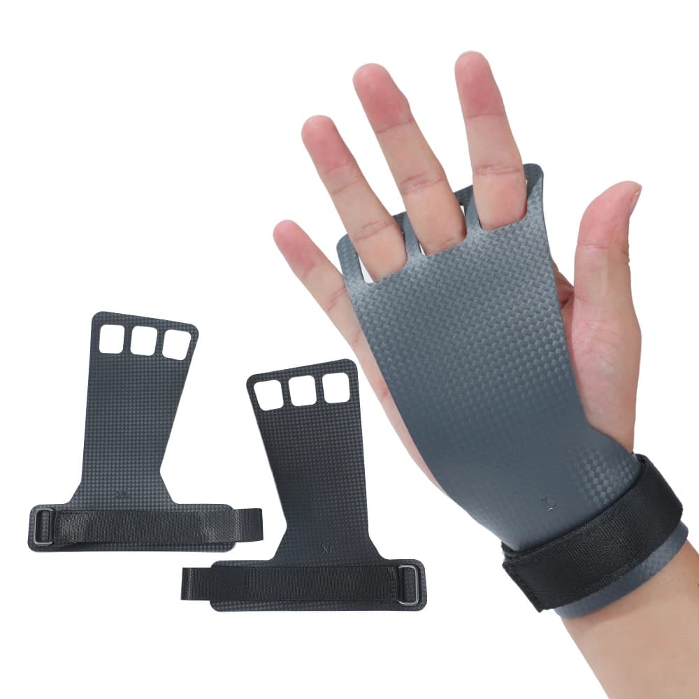 Carbon knobs with 3 holes for your fingers Crossfit for pull up, weight lifting, kettlebell, gymnastics, workout, good