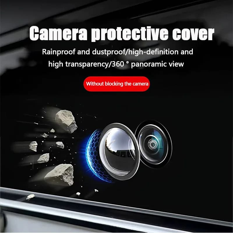 Protective cover for car camera, 360 ° Goal for high definition panoramic camera, waterproof and dustproof protective cover