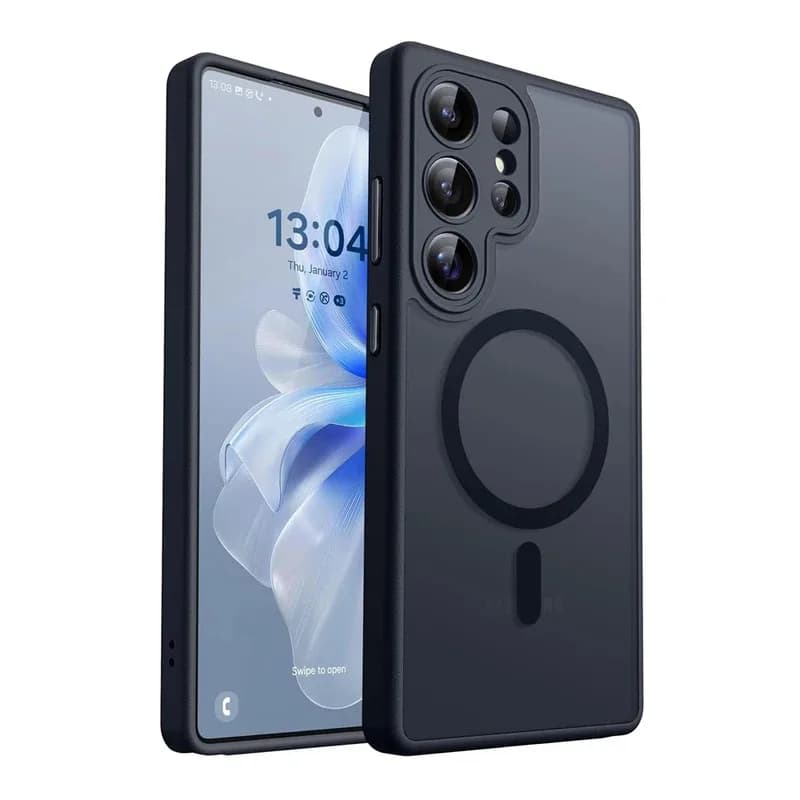 Luxury Opaca Case for Samsung Galaxy S26 S25 S24 S23 Ultra Plus FE A56 A36 A26 A17 S25 Edge Compatible with Wireless MagSafe Charging