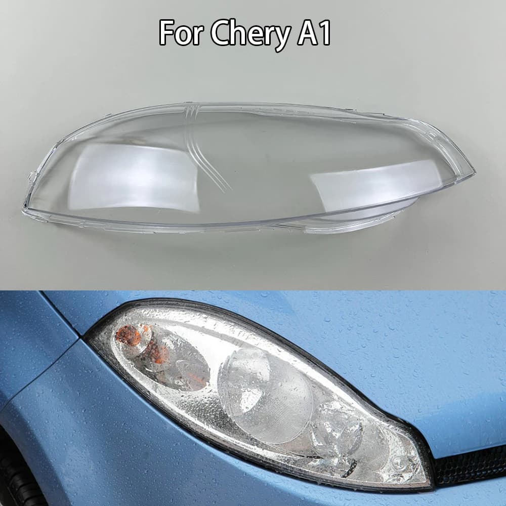 Per Chery A1 Tappi per fari di ricambio per auto Copri faro in vetro Custodia per paralume trasparente per auto Guscio per lenti della lampada