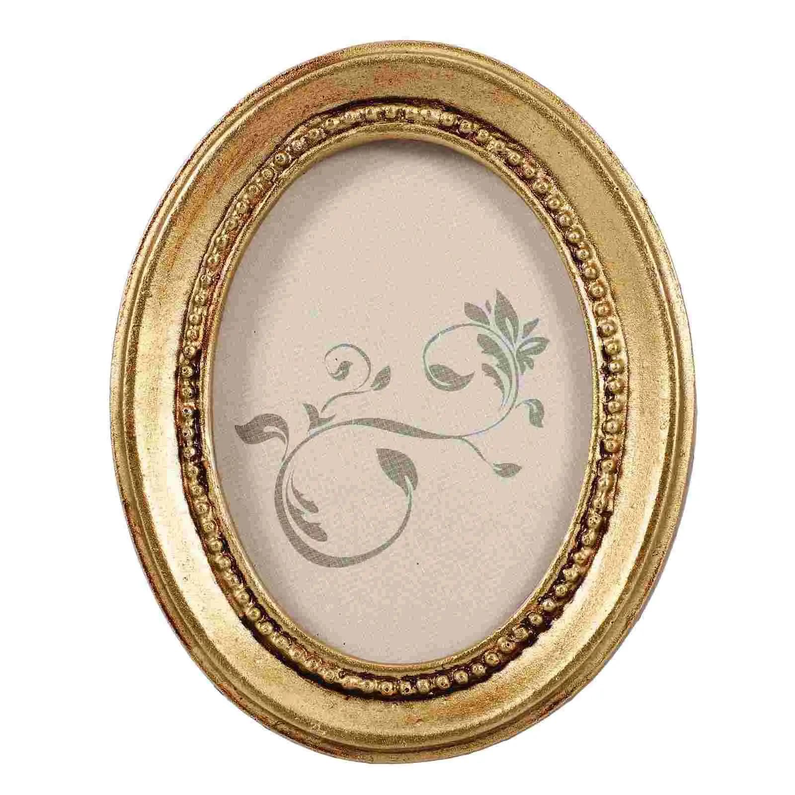 Retro Photo Frame Wall And Tabletop Photo Frame Oval Picture Frame Vintage Photo Holder Picture Display Frame Oval Photo Frames