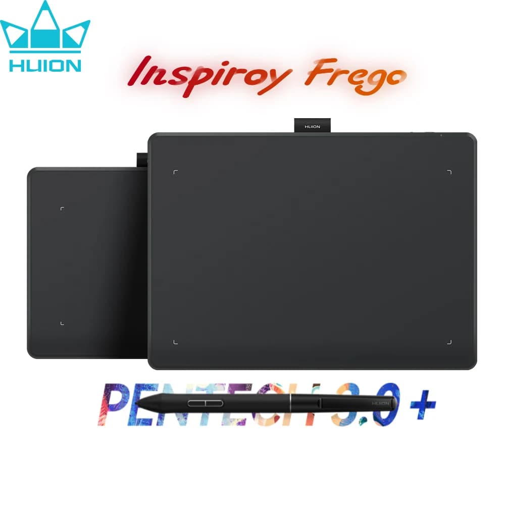 Tavolette grafiche Huion Inspiroy Frego S/M Tavoletta digitale wireless Bluetooth per disegnare