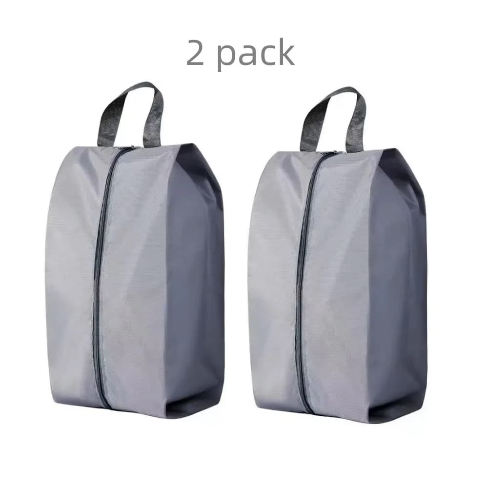 2 or 4 Pack Portable Nylon Waterproof Shoe Storage Bags with Zipper Closure for Men and Women Travel or Family Item Organize