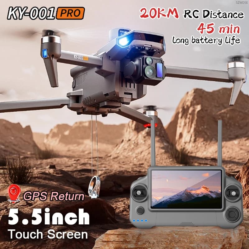 Data collection aerial photography KY001 Drone Gimbal 3-axis 8K GPS digital transmission Screen control Long-term RC Toy