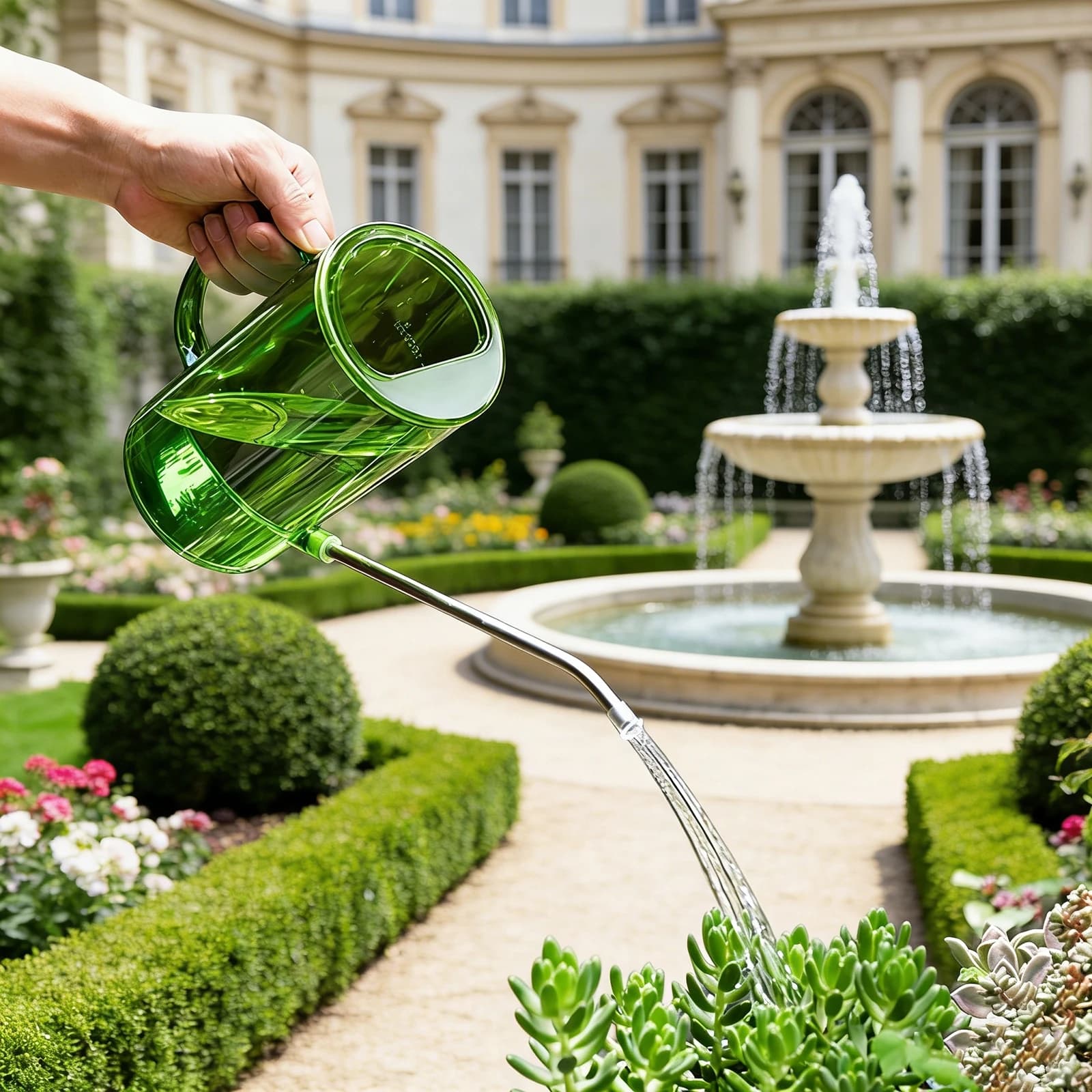 Transparent Plastic Amusement for Interior and Exterior, Practical Vase for Irrigation Plants, Classical Accessories Reusable