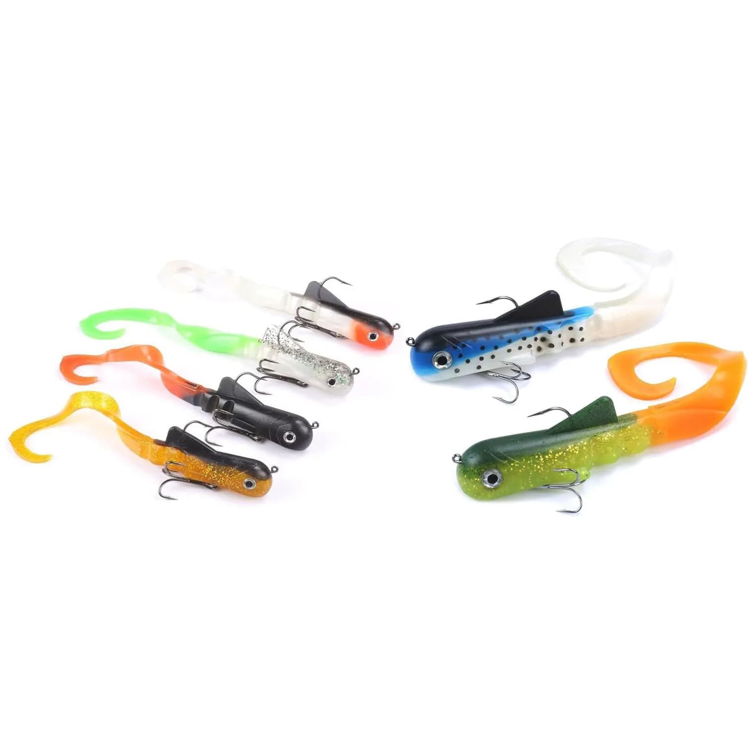 6 pz/lotto luccio Musky Dawg pesca esca morbida esca Zabder acqua dolce Shad Bull Bulldog grosso attrezzatura da pesca Leurre Souple