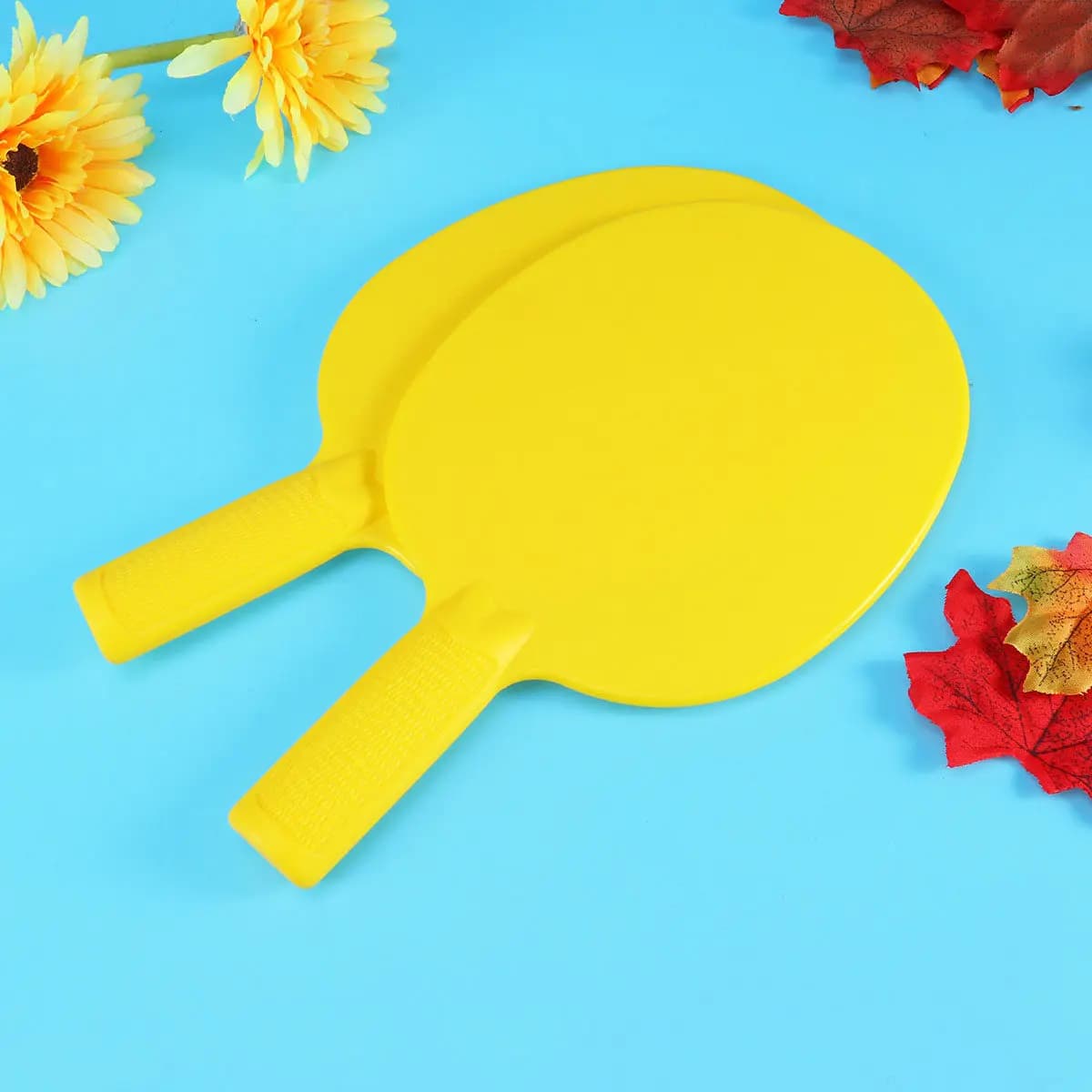 1 paio di racchette in plastica per bambini, racchette da ping pong, leggere, elastiche, con impugnatura antiscivolo, adatte per l'allenamento dei bambini, Pong Kayak