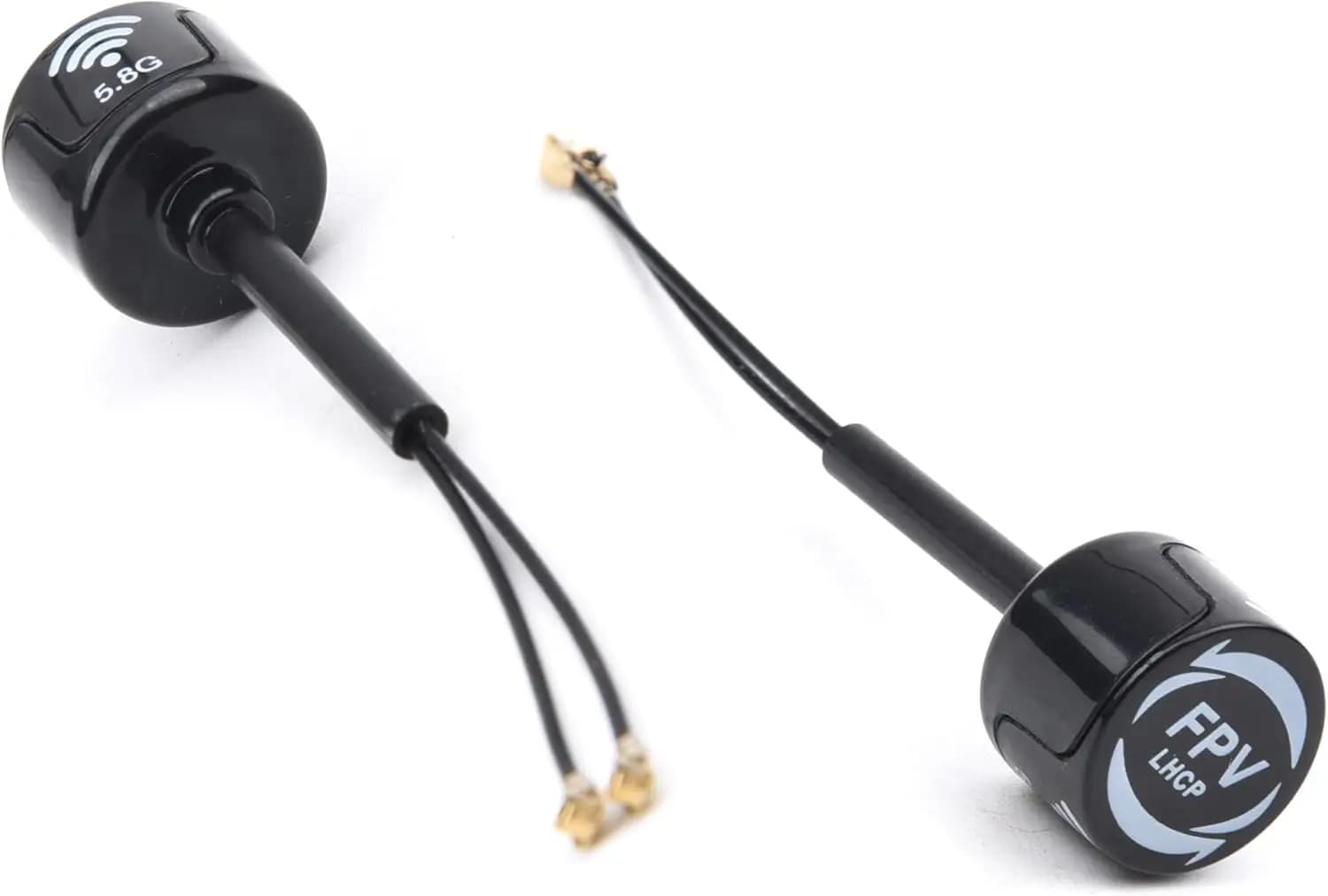 Antenna FPV 5.8G LHCP ad Alto Guadagno 3Dbi, Mini Antenna FPV per DJI O3 Air Unit, Drone da Corsa FPV con Connettore IPEX1 (Nero)