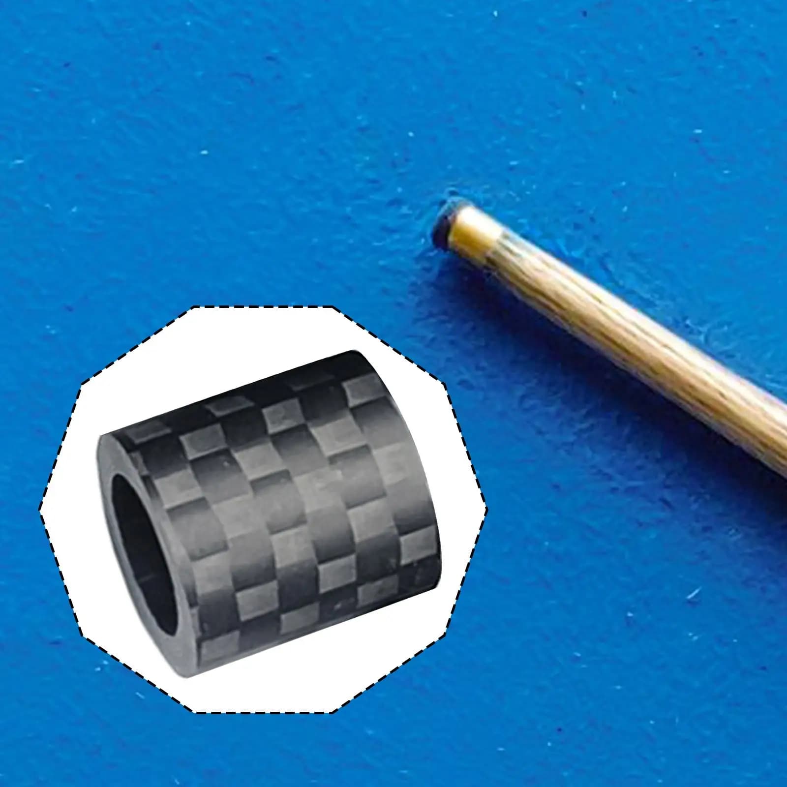 Carbon Fiber Billiard Cue Ferrule Portable Replacement Tip Tube Pool Cue Stick Repair Tool for Billiard Supplies