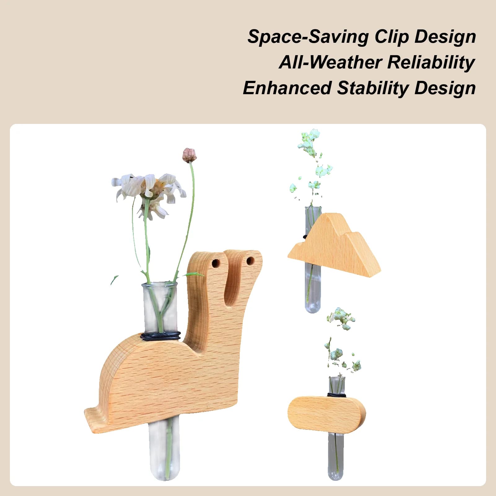 Auto Propagation Waste Vase Reusable Auto Deodorant Wood Hydroponic Aromatherapy Perfume Decor for Men Women Auto Van RV Home