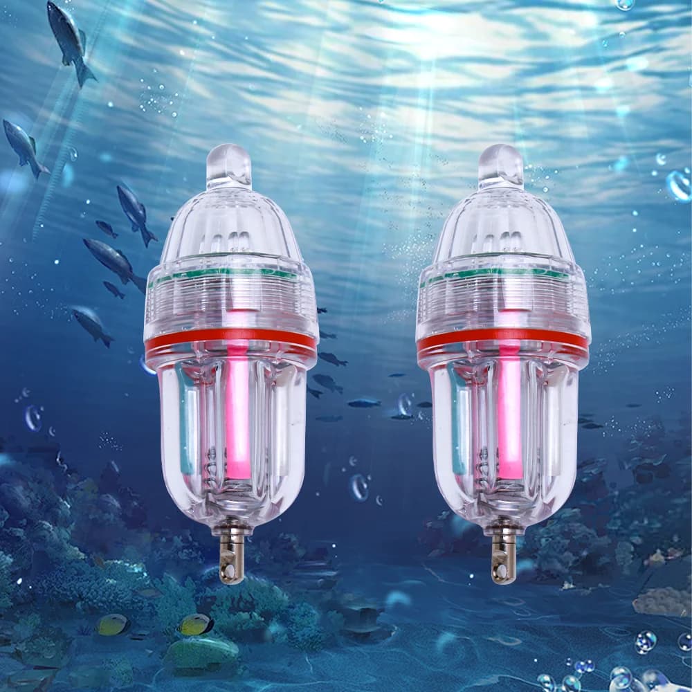1 LED color fishing light, flashing underwater light for bait, deep water fish light for night fishing, powerful light