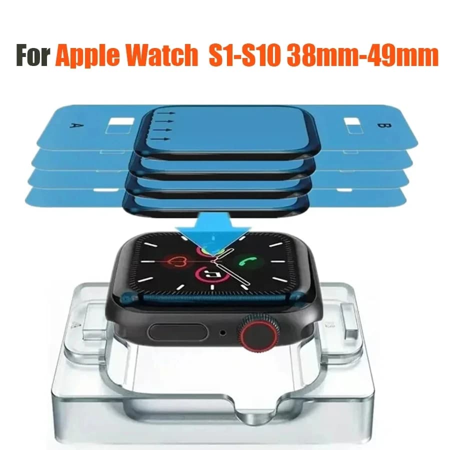 4 pezzi pellicola ceramica per Apple watch Ultra 10 9 8 7 49mm 46mm 45mm 41mm protezione schermo per Apple watch 6 5 SE 44mm 40mm 42mm 38mm