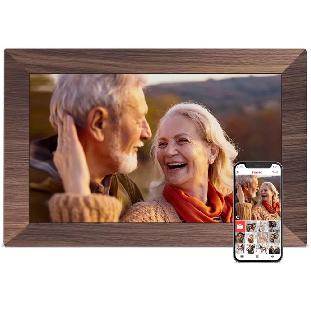 Cornice digitale WiFi da 10,1 pollici con touchscreen IPS 1280x800, 32GB, condivisione istantanea di foto e video, regalo per mamma e nonna