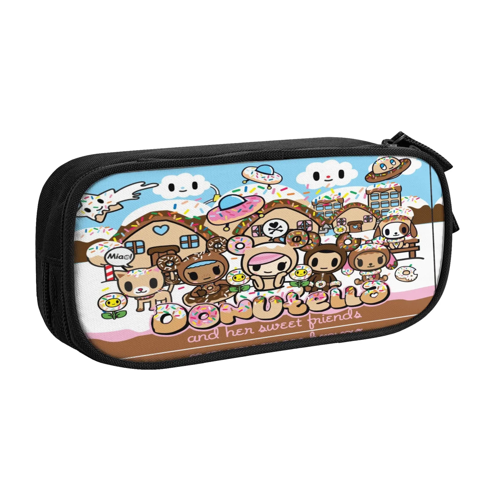 Astuccio Donutella Sandy Unicorno, Portapenne Carino, Borsa Portaoggetti Grande per Ragazze e Ragazzi, Regalo per l'Ufficio