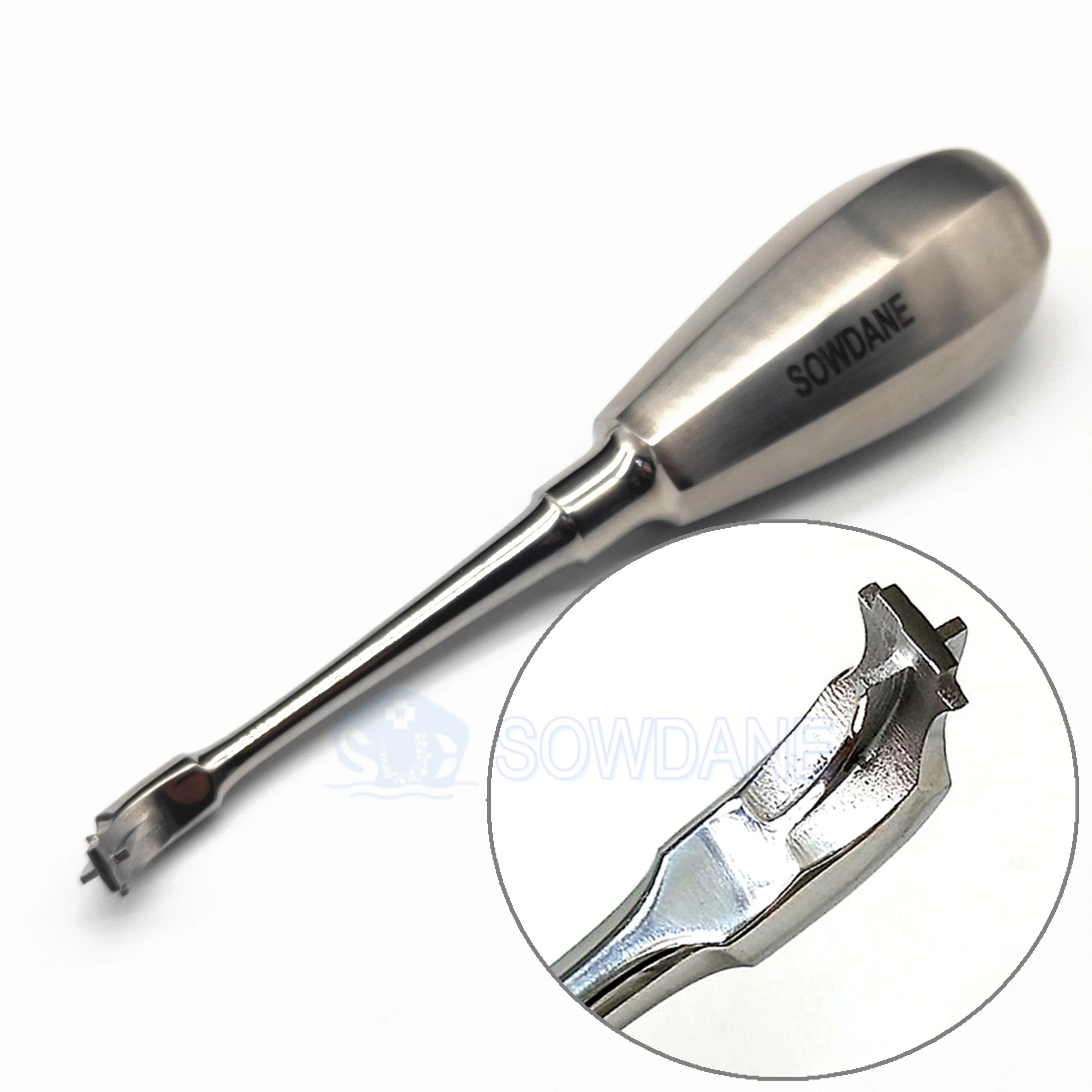 Non-slip lab handle cross wreath removal spingitor teeth whitening tool from stainless steel laboratory