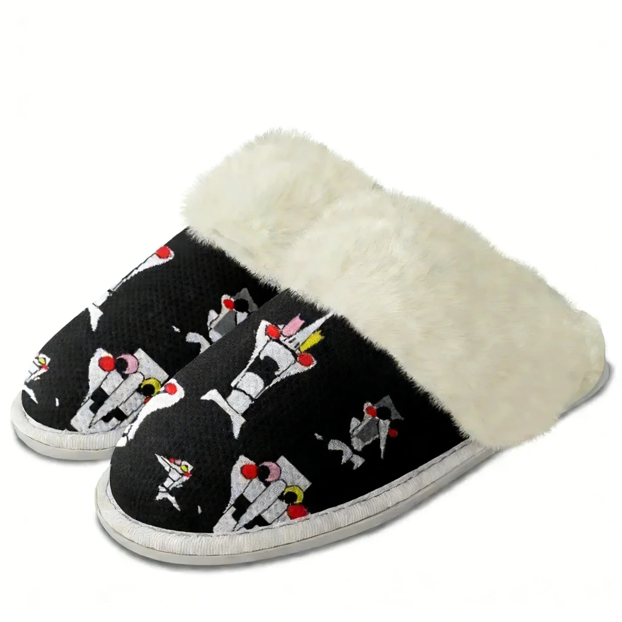 Deltarune Spamton Undertale Plush Slippers Keep Warm Shoes Mens Womens Home Cotton Bedroom Customized Lightweight Slipper