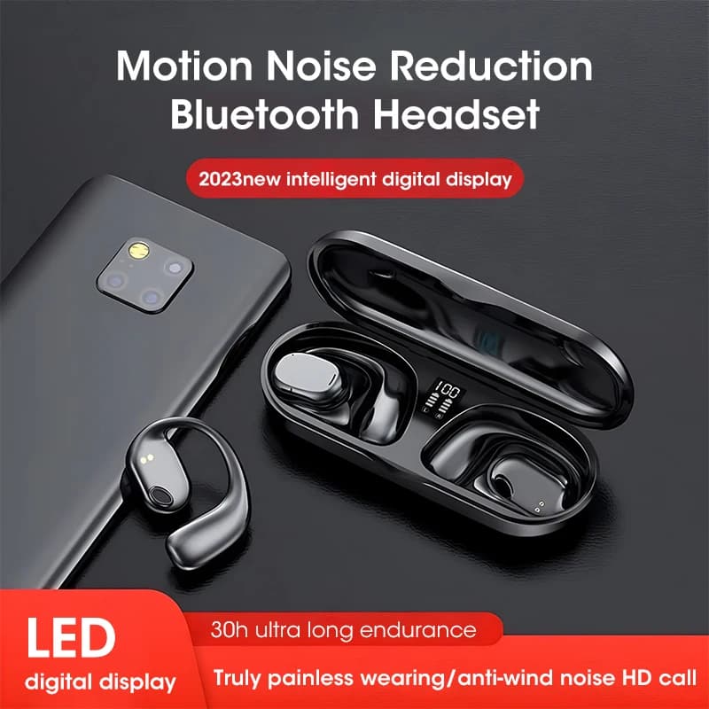 Wireless TWS Bluetooth 5.3 IPX7 Waterproof Sports With Rumor Erasing ANC HiFi Stereo HD Calls for Gaming