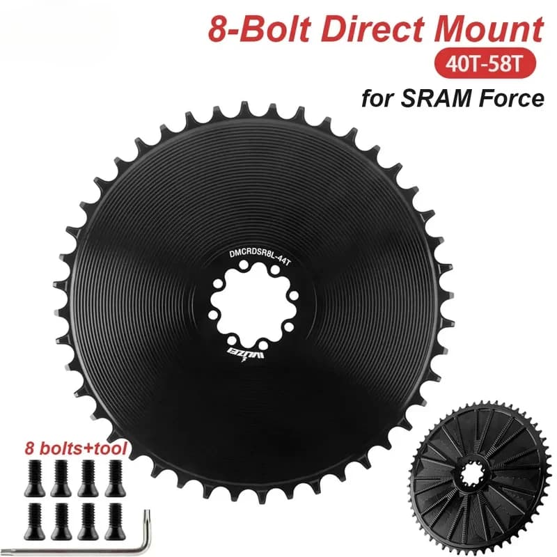 Corona a 8 bulloni compatibile con SRAM AXS Force Red Direct Mount bici da strada 40T/42T/44T/46T/48T/50T/52T/54T/56T/58T stretto largo