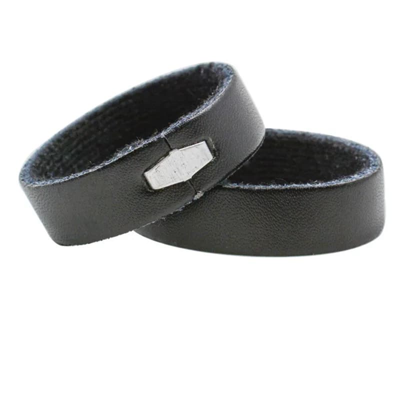 2/5 Pz 35/40mm Leather Plastic Belt Keeper D Shape Ring Buckle Parts for Leather Belt Sewing ring DIY crafted leather