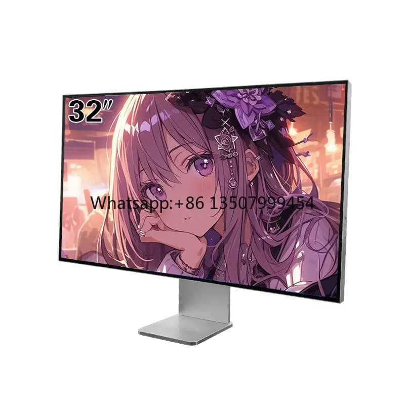 TCOLOR 32 Inch 4K Monitor IPS Glossy Screen Support HDR600 Desktop Office Monitor 95% DCI-P3 Includes Adjustable Desktop Stand