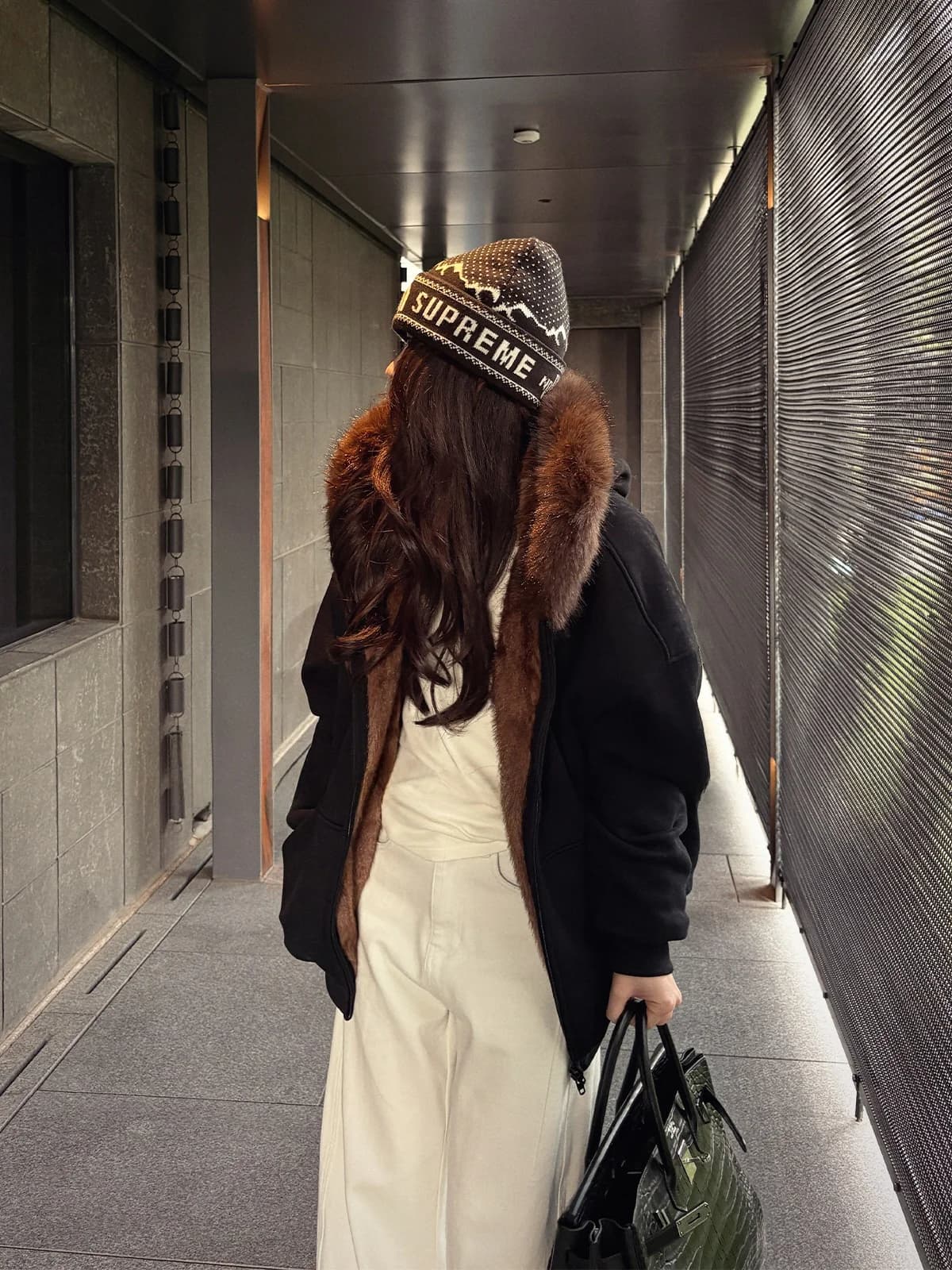 Giacca con Cappuccio e Zip in Cotone 100% Ispessito Stile Streetwear, Cappotto in Cotone Aurora Nevosa, Capospalla Traspirante a Maniche Lunghe per Donne