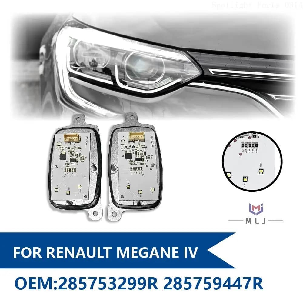LED Headlight Daytime Running Lights Chip Modules FOR RENAULT MEGANE III IV OE 285753299R 285759447R Angel Eyes Car Accessories
