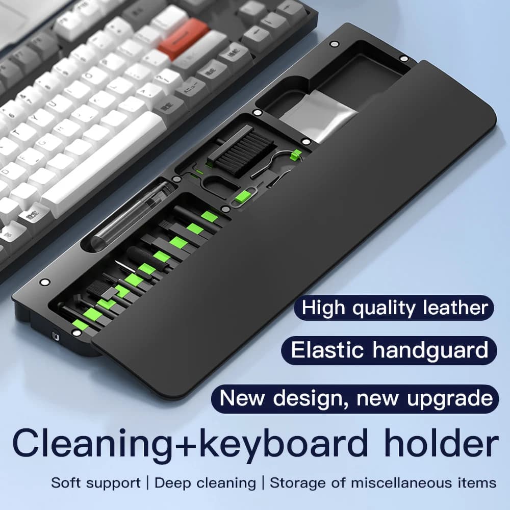 22-in-1 Multi-functional Digital Cleaning Kit Keyboard Phone PC Camera Headset Brush Cleaner Dust Collector Wrist Rest Pad