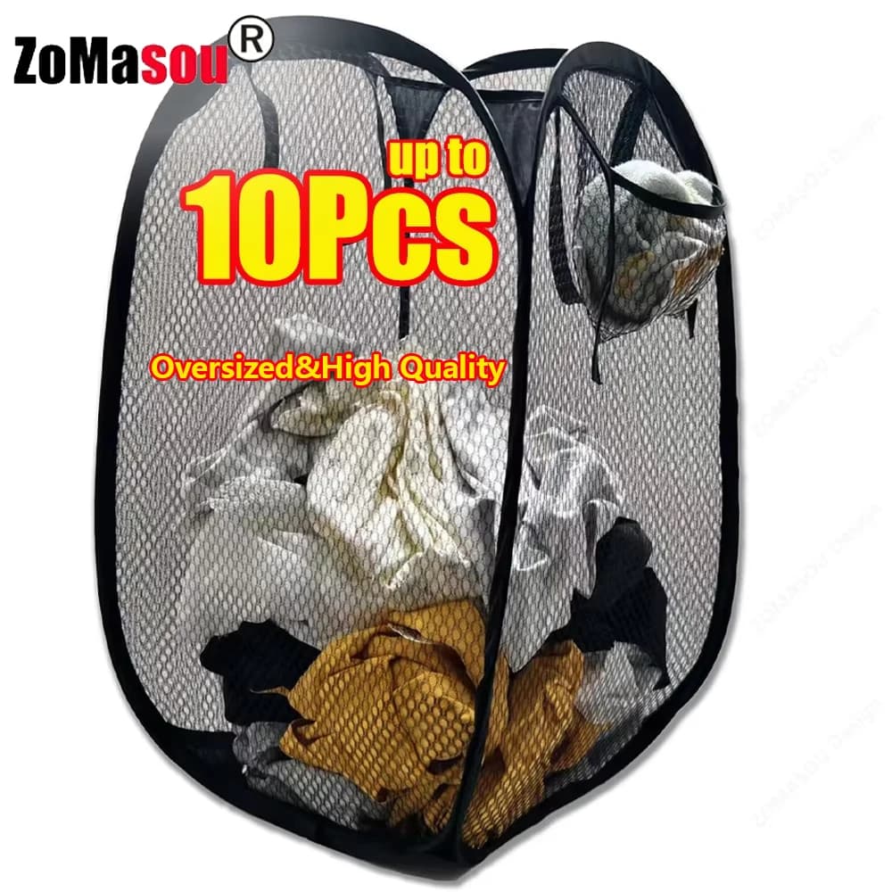 1-10 pieces basket folding clothes sporchi knit pop up basket holder basket toy storage for home bathroom dorm trip