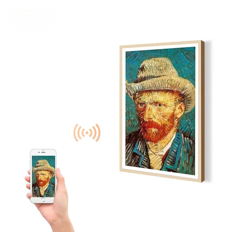Digital Art Photo Frame WiFi Connection Screen LCD Display Metal Frame NFT AI Smart Features 1 Year Warranty