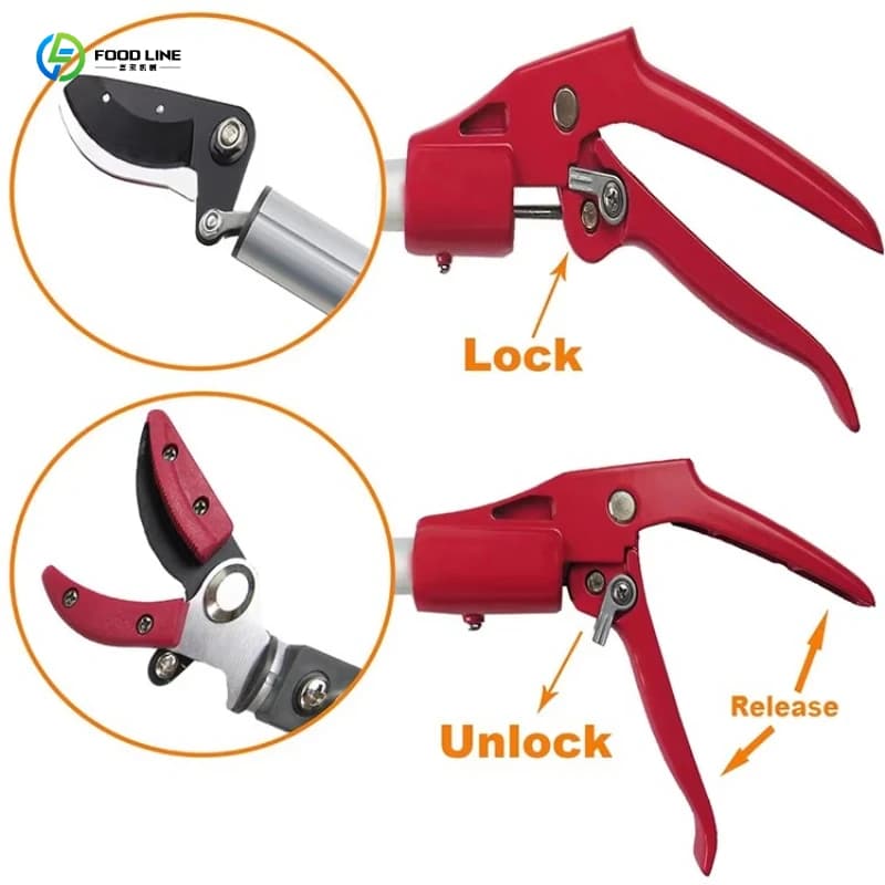 Bypass Tree Cutter for Landscape Gardening, Telescopic Pruning Shears Heavy Duty Tool Orchard Maintenance with Pole