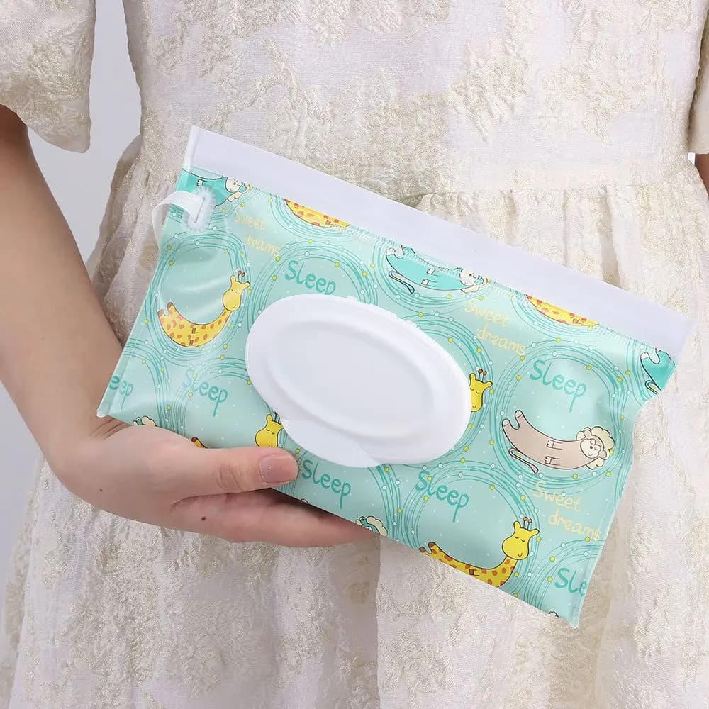 New Baby Wet Wipe Pouch Flip Cover custodia per salviette custodia per fazzoletti riutilizzabile custodia per il trasporto riutilizzabile accessori per passeggini portatili