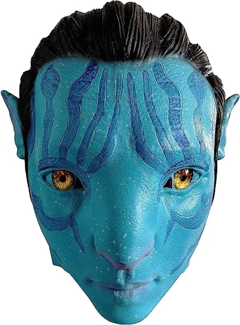 Blue Mask Halloween Mask for Adults Movie Cosplay Costume Props（Men）