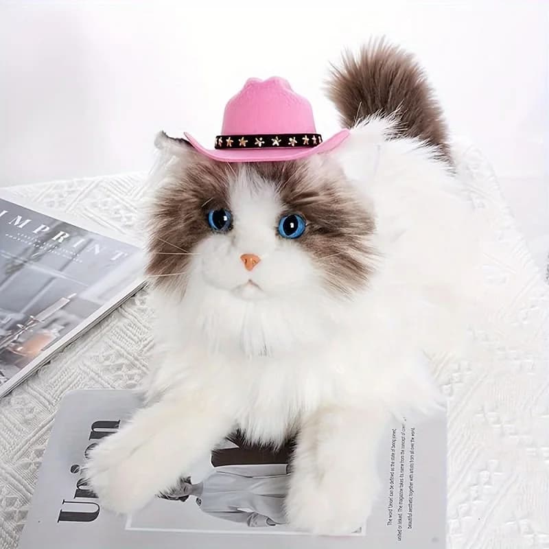 Pet Dog Hat Star Cowboy Hat Pet Supplies Adjustable Dog Costume Top Hat Headwear Pet Hats Dogs Caps Pets Sun Hats for Cats