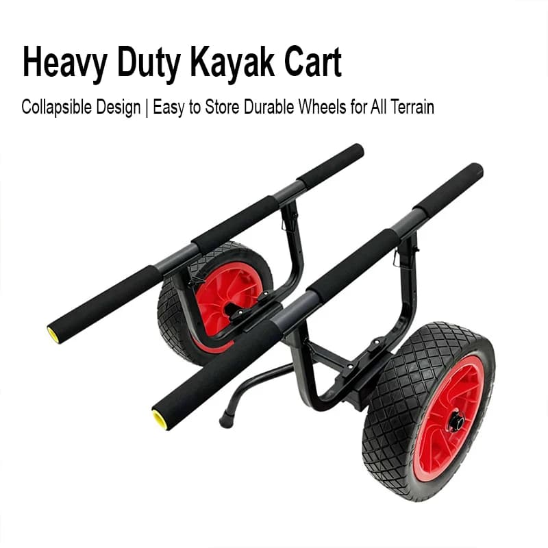 Heavy Duty Kayak Cart Dolly Canoe Trolley Wheels for Kayak SUP Paddleboard Surfboard Transport